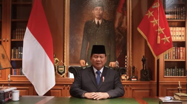 Presiden Prabowo Ucapkan Selamat Natal dan Tahun Baru